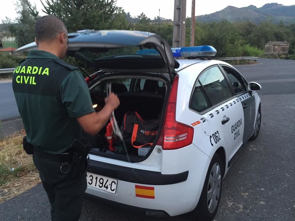 La Guardia Civil recogió pruebas en el lugar