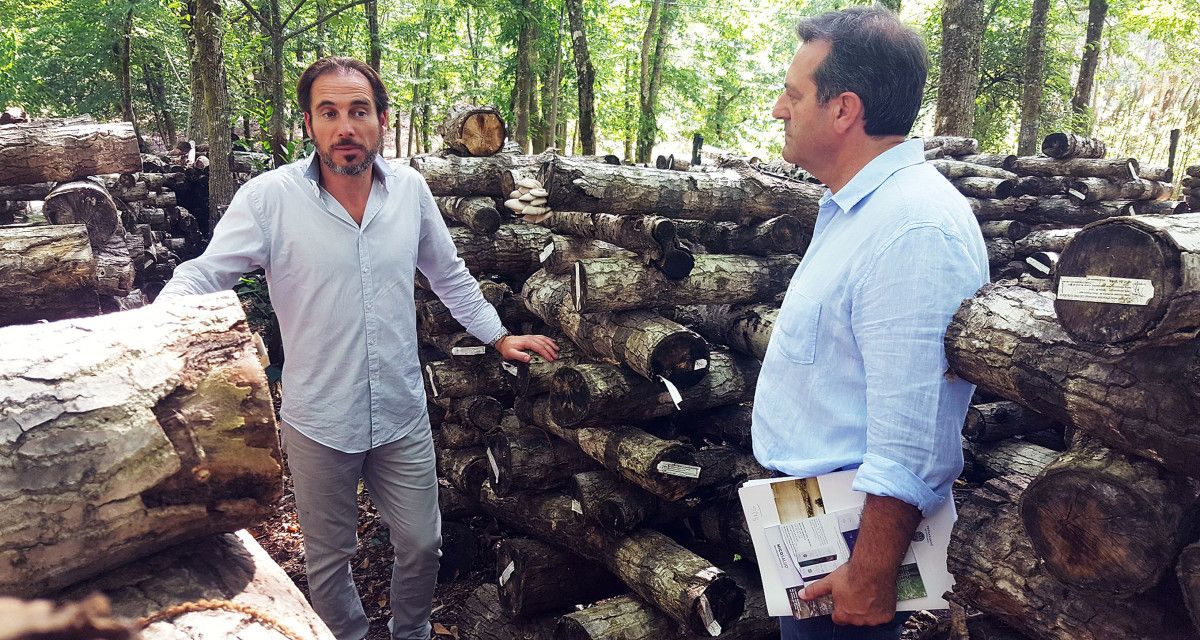 Luis Bará durante su visita a Hifas da Terra