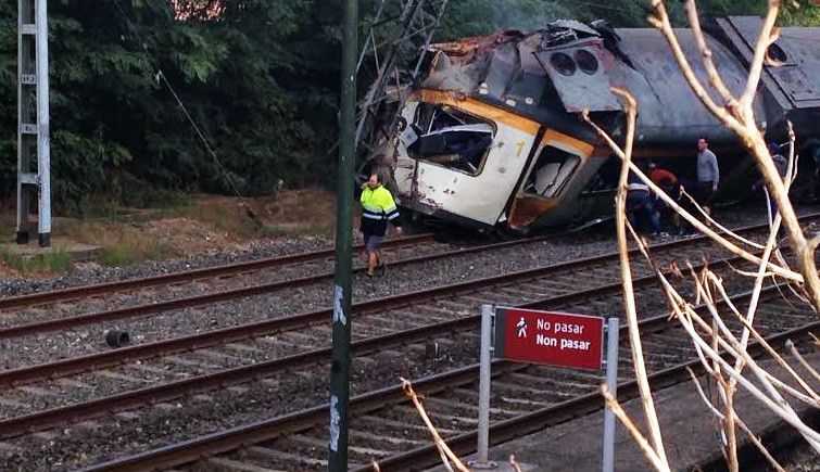 Accidente ferroviario en O Porriño