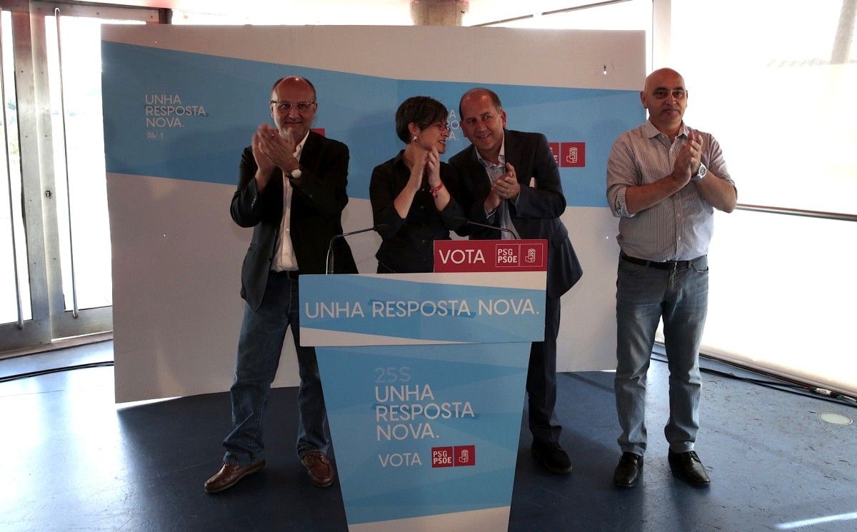 Acto del Partido Socialista en el Pazo da Cultura de Pontevedra