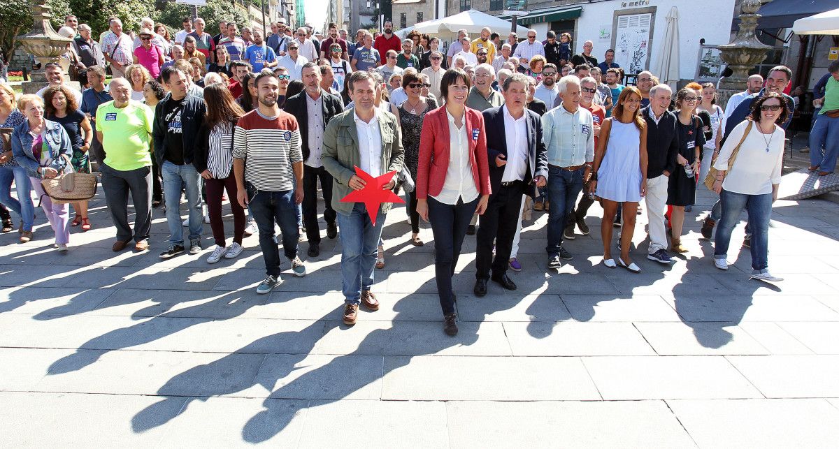 Acto de cierre de la campaña del 25-S del BNG con Ana Pontón en Pontevedra