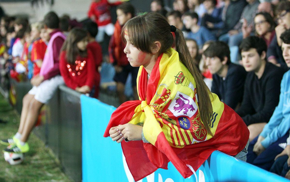 Partido de la Selección Española Sub-21 ante Estonia en Pasarón en el año 2016