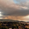 Incendio no monte da Fracha, visto desde Lérez
