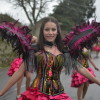 Participantes en el desfile de carnaval 2016 en Poio