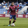 Miguel Román no partido de liga entre el Pontevedra y el Langreo en Pasarón