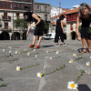 Acto de homenaje a las víctimas de la violencia machista realizado por Marea Galeguista