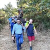 Manuel Campos, alcalde de Cuntis, costalero en la procesión de San Roque