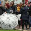 Protesta ante la Xunta de Galicia de los funcionarios de Justicia