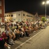 Lanzamiento de fuegos artificiales en el primer día de las Festas da Peregrina 2024