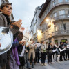Concentración contra a violencia machista ante a Audiencia logo da morte dunha muller en Vigo