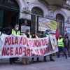 Protesta diante do Concello de Pontevedra dos traballadores de Ence