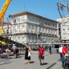 Desmontaje de las instalaciones de las Fiestas de la Peregrina e inicio de preparativos para la Feira Franca