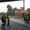Protesta convocada por el comité de fábrica de Ence con corte de tráfico en la PO-11