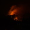 Imaxes nocturnas do incendio de Tenorio
