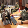 Inicio do traballo do rastrexadores do Ministerio de Defensa na base da Brilat