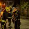 Intervención de los bomberos en un edificio de A Ferrería