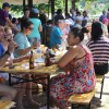 Celebración da Recalada no peirao de Arcade