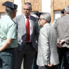 Visita institucional de Santiago Villanueva e Alfonso Rueda á base do GRS en Catro Senín