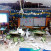 Aula de infantil del CEIP Isidora Riestra en la que cayó el falso techo