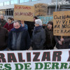 Protesta de veciños de Vilaboa ante a Xunta de Galicia reclamando a aprobación do PXOM