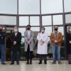 Ana Pontón, Fernández Lores y miembros del gobierno local de Pontevedra guardan un minuto de silencio por las víctimas del "Villa de Pitanxo"