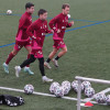 Primer entrenamiento del Pontevedra CF después de las vacaciones de Navidad del 2021