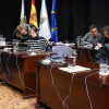 Pleno de la corporación municipal de Pontevedra en el Teatro Principal