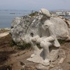 Esculturas mariñeiras en Punta Moreiras