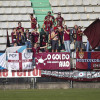 Afeccionados granates no partido entre o Racing de Ferrol e o Pontevedra CF