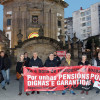 Concentración de persoas xubiladas da CIG para reclamar pensións dignas