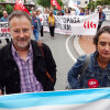 Paulo Carril na manifestación da CIG reclamando xubilación dignas
