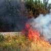 Tercer día de incendios en Vilar y O Rañadoiro, en Ponte Sampaio