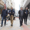 El alcalde de Pontevedra, Miguel Anxo Fernández Lores, visita las obras de la calle Lepanto