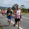 Participantes de la II edición del medio maratón Maralba, entre O Grove y Sanxenxo