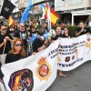 Manifestación de policías y guardias civiles convocada por Jusapol en Sanxenxo