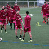 Entrenamiento del Pontevedra en Xeve tras las vacaciones de Navidad