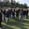 Visita institucional ao campo de fútbol de Vilanova de Arousa