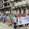 Manifestación en defensa de la sanidad pública en Ponte Caldelas