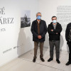 Os comisarios da mostra, Xosé Luís Suárez-Canal e Manuel Sendón, co director do Museo (no centro)