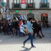 Manifestación contra la reforma universitaria durante la jornada de huelga
