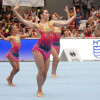 Celebración de los campeonatos de España de gimnasia acrobática en el Municipal