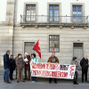 Concentración de la CGT por el cierre de Unipost en Pontevedra