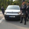 Presencia policial en Ence durante la cuarta jornada de huelga del metal