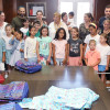 Visita de menores saharauís acollidos durante o verán ao Concello de Pontevedra