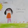 Cartas e debuxos escolares de apoio a Paula Dapena