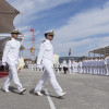 O rei Felipe VI preside a entrega de despachos na Escola Naval