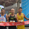 Podio masculino do XX Medio Maratón Cidade de Pontevedra