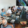 Xuntanza de Gonzalo Caballero, secretario xeral do PSdeG-PSOE, con empresarios do sector naval en Nodosa