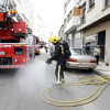 Incendio con tres persoas evacuadas nun piso da rúa Juan Bautista Andrade
