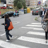 Tonucci e unha delegación política italiana revisan os 'Camiños Escolares' de Monte Porreiro